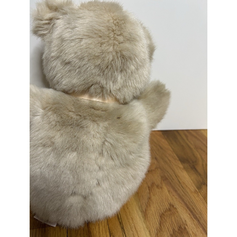 VTG Dakin Soft Teddy Bear Stuffed Animal Plush Pet Toy Beige Pink 1991 - Picture 4 of 6